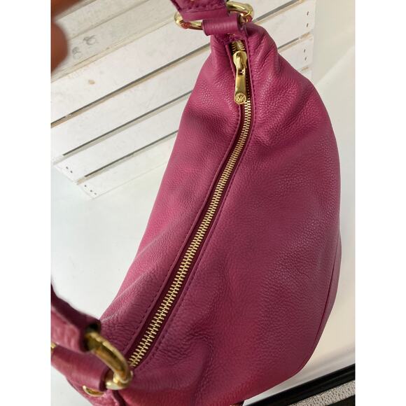 MICHAEL KORS, PINK PEBBLED LEATHER WOMENS LARGE SHOULDER BAG - Picture 13 of 16